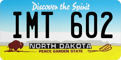 ND license plate IMT602
