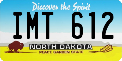 ND license plate IMT612