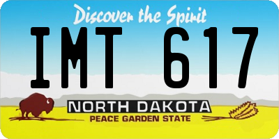 ND license plate IMT617