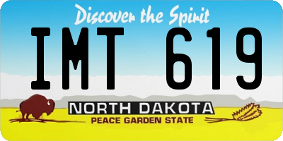 ND license plate IMT619