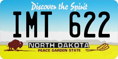 ND license plate IMT622