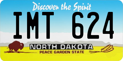 ND license plate IMT624