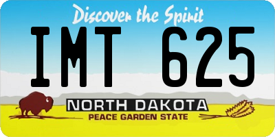 ND license plate IMT625