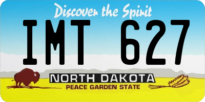 ND license plate IMT627