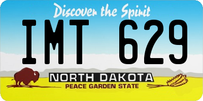ND license plate IMT629