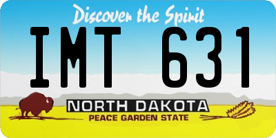 ND license plate IMT631