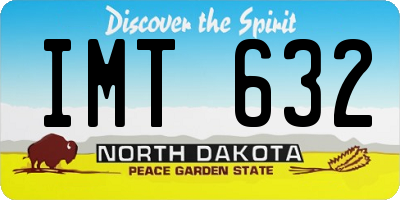 ND license plate IMT632