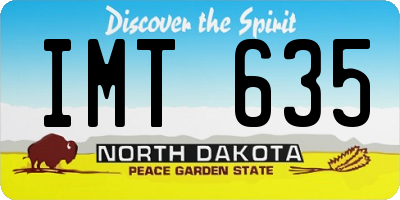 ND license plate IMT635