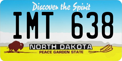 ND license plate IMT638