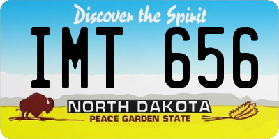 ND license plate IMT656