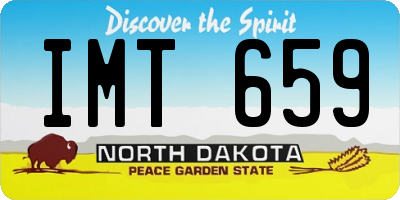ND license plate IMT659