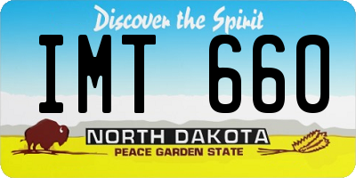 ND license plate IMT660