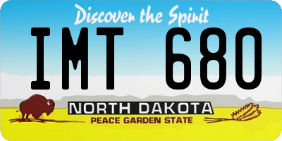 ND license plate IMT680