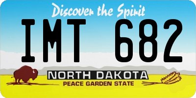 ND license plate IMT682