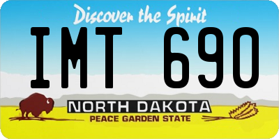 ND license plate IMT690