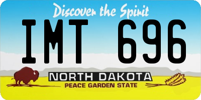 ND license plate IMT696