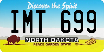 ND license plate IMT699
