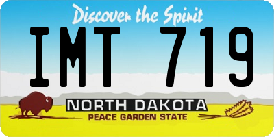 ND license plate IMT719