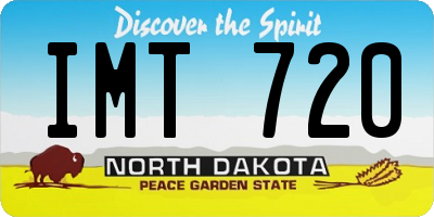 ND license plate IMT720