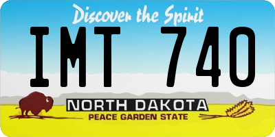 ND license plate IMT740