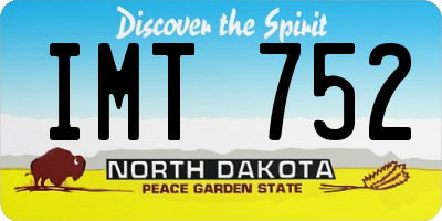 ND license plate IMT752