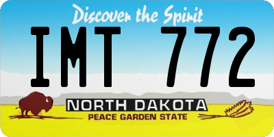 ND license plate IMT772