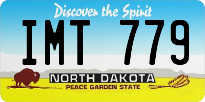 ND license plate IMT779