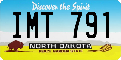 ND license plate IMT791