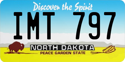 ND license plate IMT797