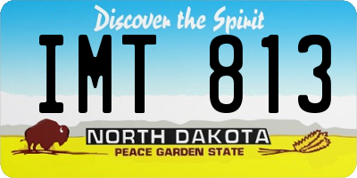ND license plate IMT813