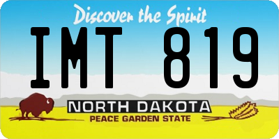 ND license plate IMT819