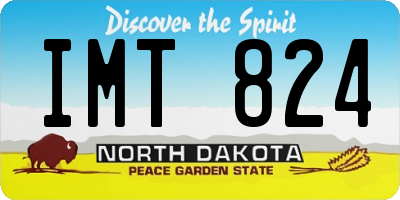 ND license plate IMT824