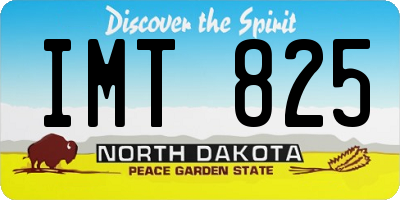 ND license plate IMT825