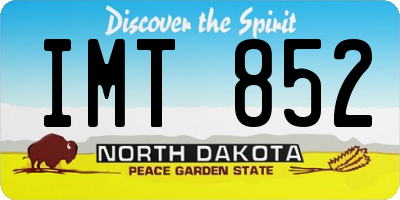 ND license plate IMT852