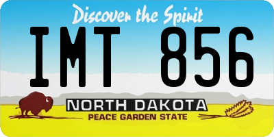 ND license plate IMT856