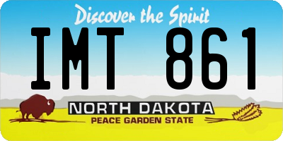 ND license plate IMT861