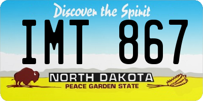 ND license plate IMT867