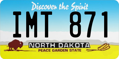 ND license plate IMT871