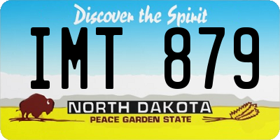 ND license plate IMT879