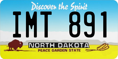 ND license plate IMT891