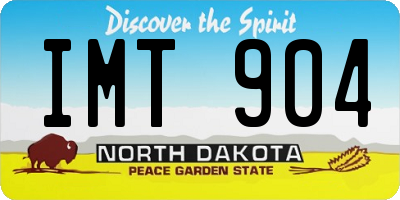 ND license plate IMT904