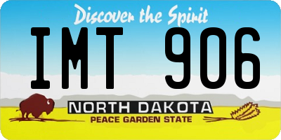 ND license plate IMT906