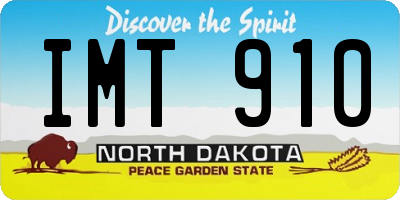 ND license plate IMT910