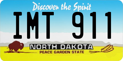 ND license plate IMT911