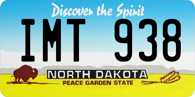 ND license plate IMT938