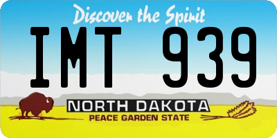 ND license plate IMT939