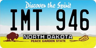 ND license plate IMT946
