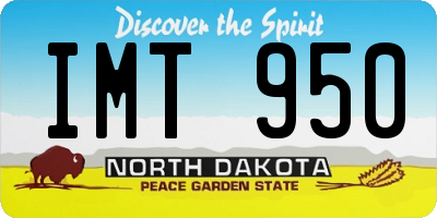 ND license plate IMT950