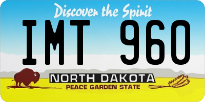 ND license plate IMT960