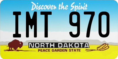 ND license plate IMT970